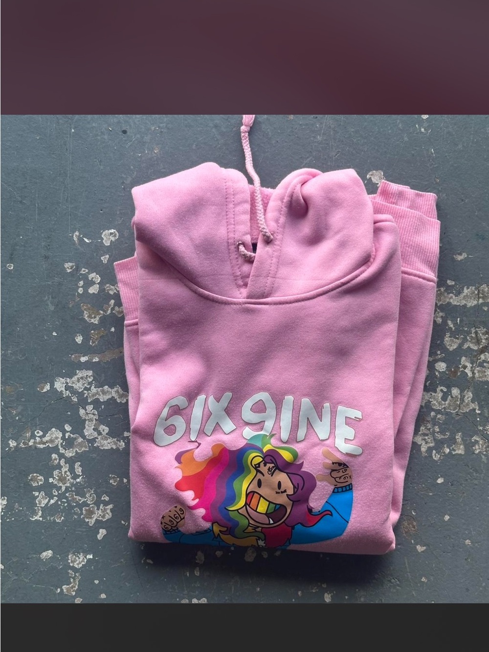 6ix9ine Pink Graphic Hoodie Sweatshirt - Design